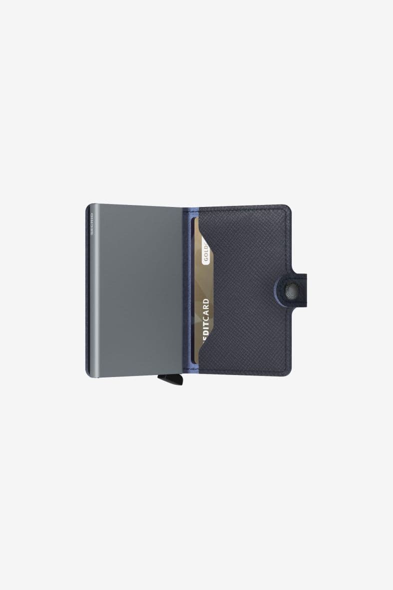 SECRID Miniwallet Saffiano Navy — vue 4