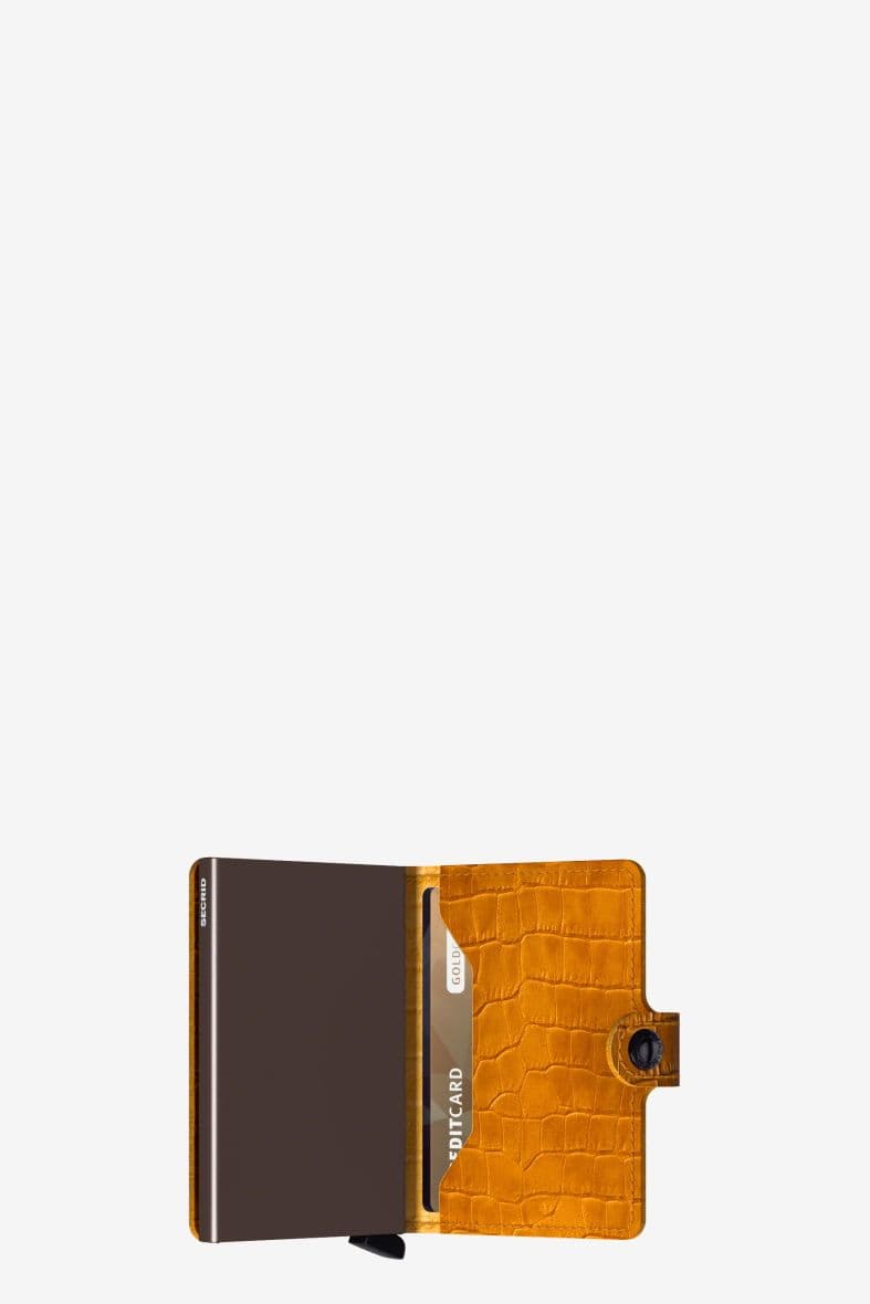 SECRID MINIWALLET CLEO OCHRE BROWN — vue 3