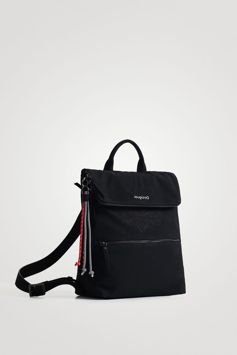 Desigual Sac à dos carré rabat extensible — vue 3