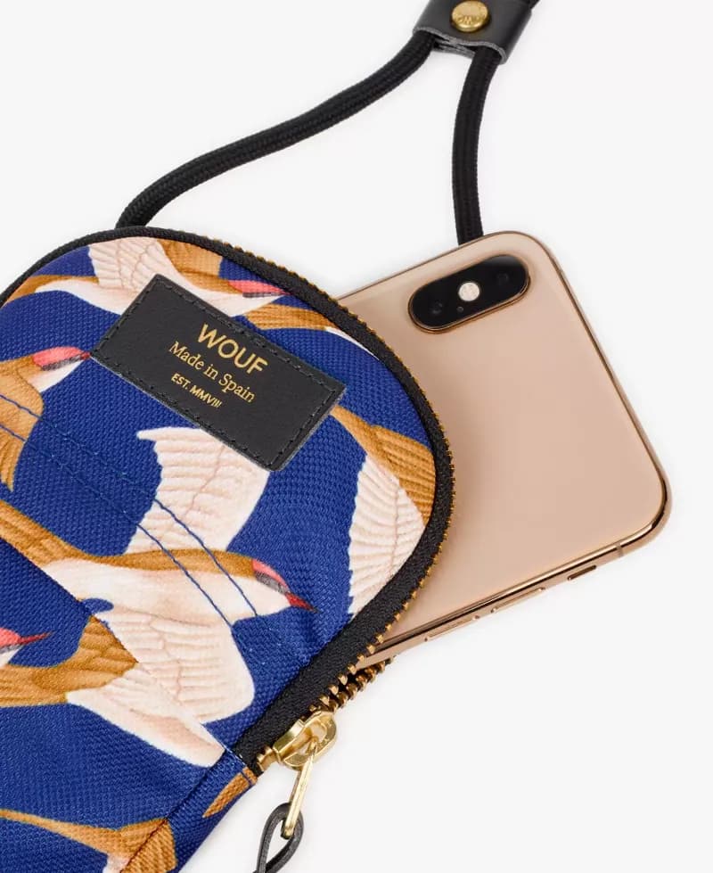 Wouf Blue Birds Phone Bag — vue 1