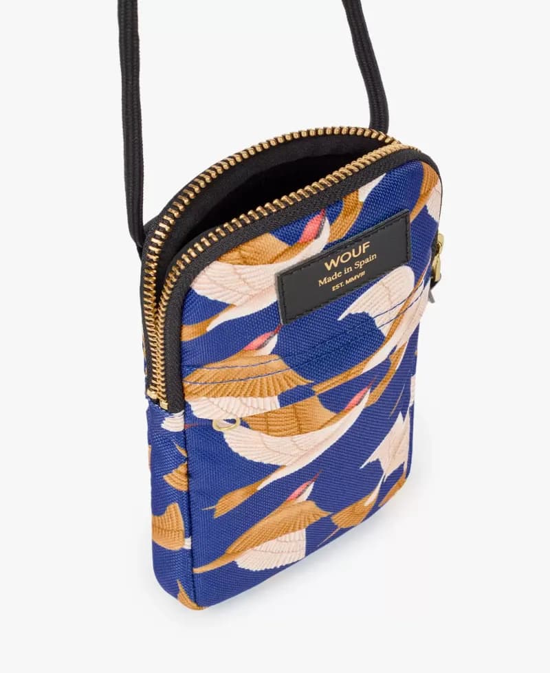 Wouf Blue Birds Phone Bag — vue 2