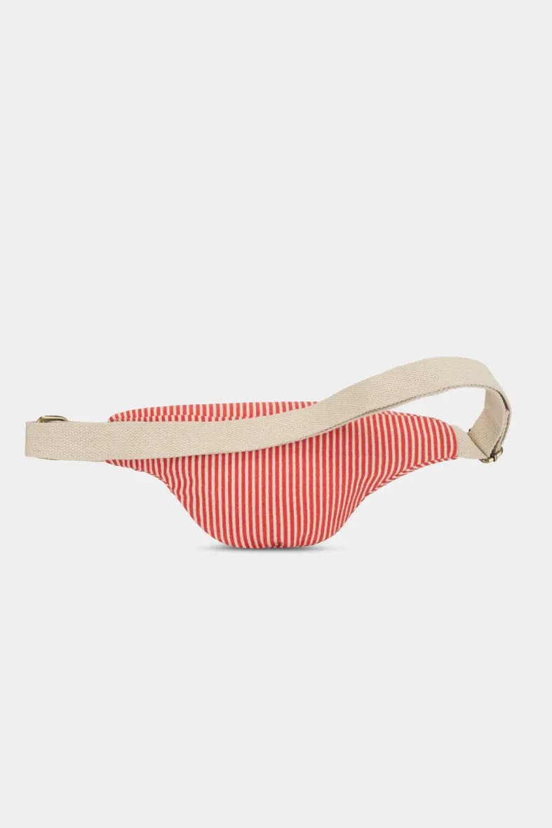Hindbag Olivia rayures fines rouge — vue 3