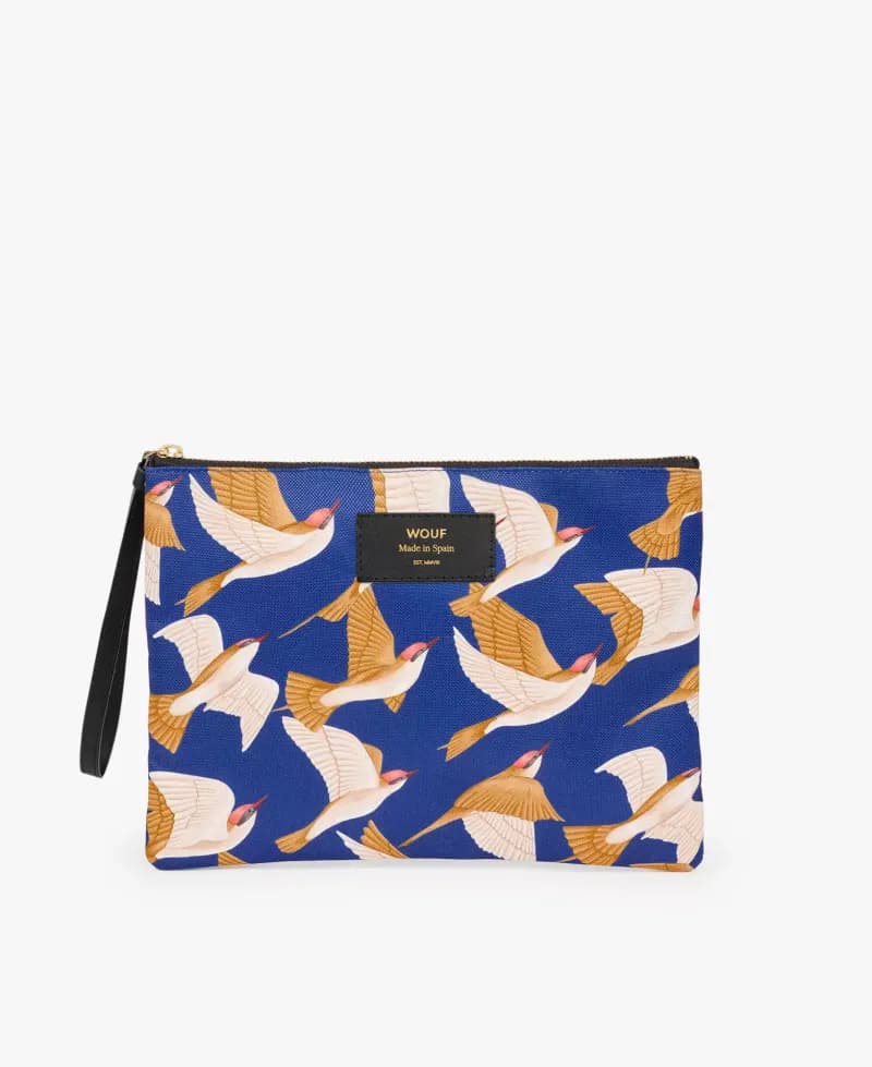 Wouf Blue Birds XL Pouch Bag — vue 2