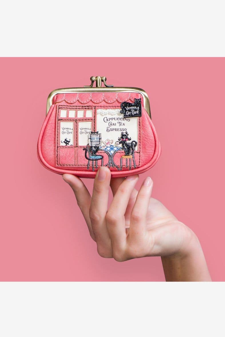 Porte Monnaie Vendula Cat Café Cc32520 Unique