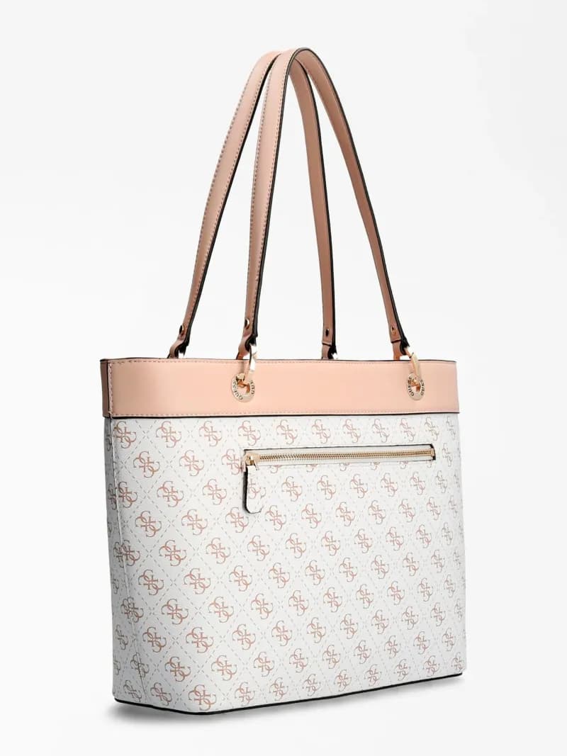 Kg7879230 Cabas Noelle Logo 4g Guess Noelle Hw-kg7879230 Blanc