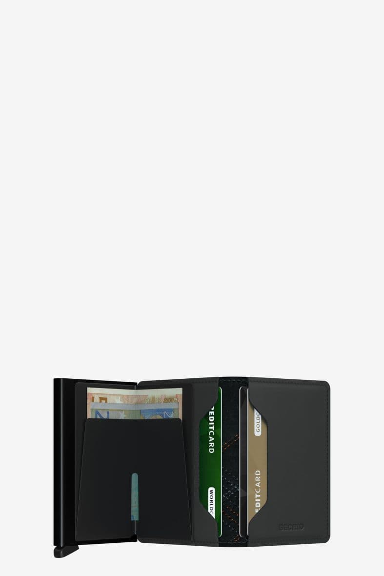 SECRID SLIMWALLET STITCH LINEA ORANGE — vue 2