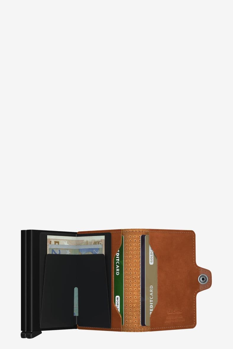 SECRID TWINWALLET PERFORATED COGNAC — vue 4
