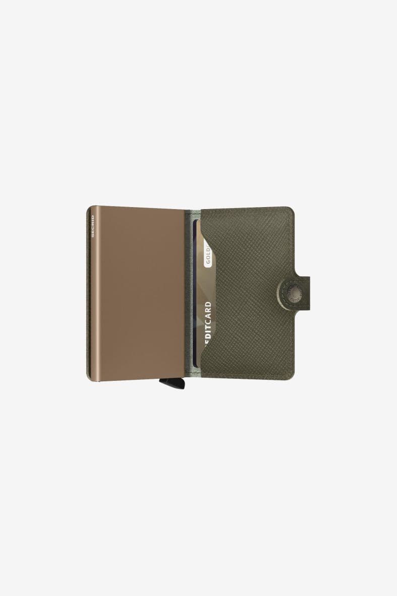 SECRID Miniwallet Saffiano Olive — vue 4