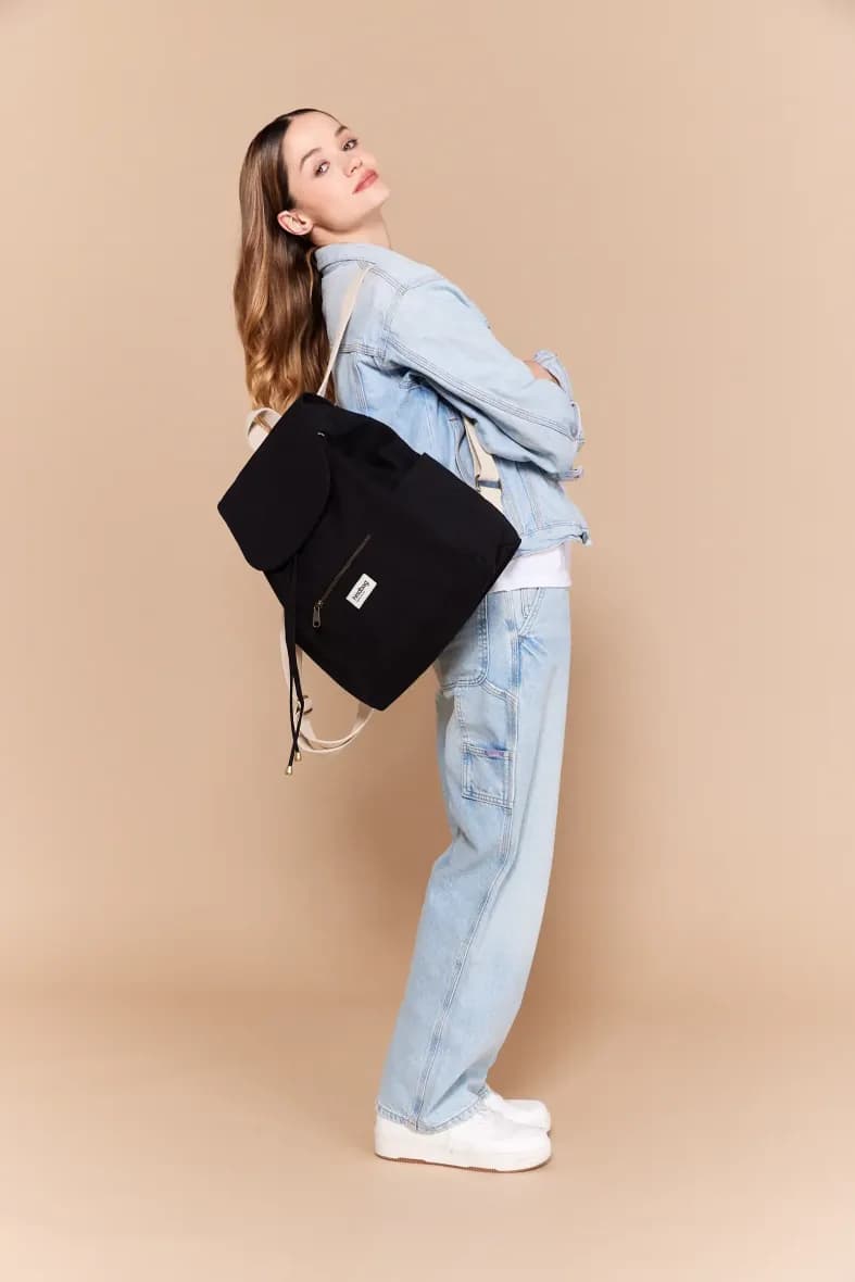 Hindbag Eliot velours marine — vue 4
