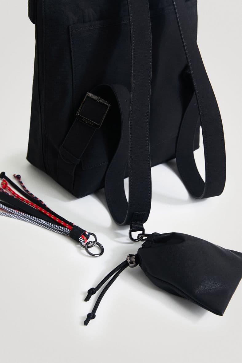 Desigual Sac à dos carré rabat extensible — vue 6