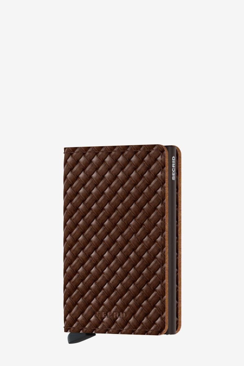 SECRID SLIMWALLET BASKET BROWN — vue 1