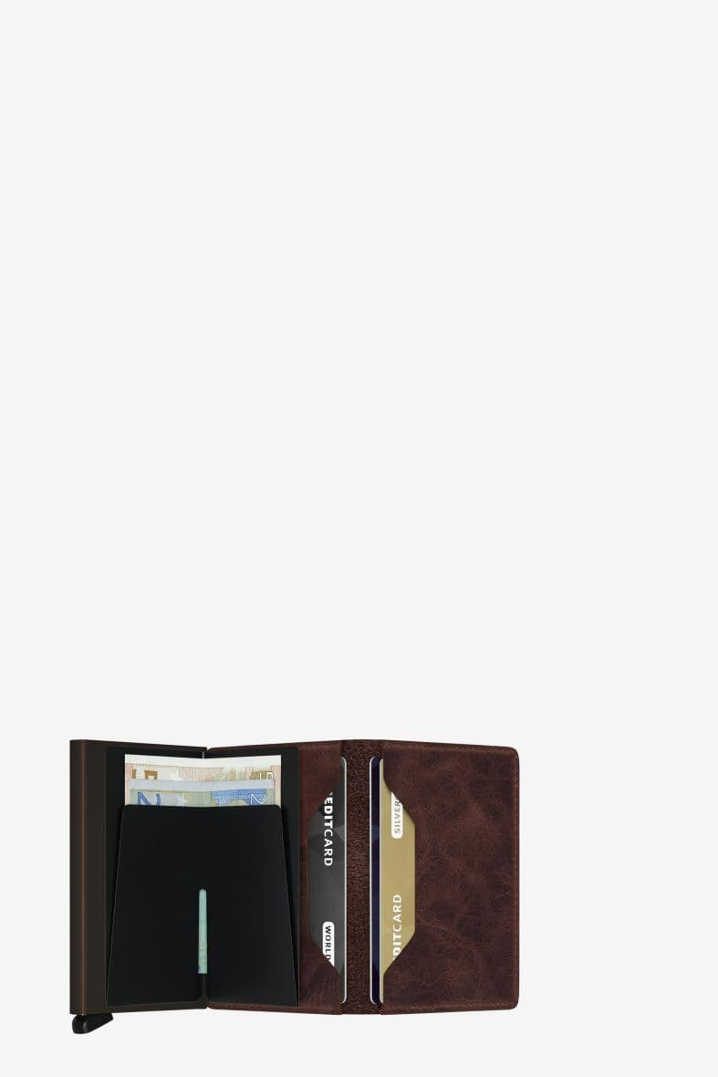 SECRID SLIMWALLET VINTAGE CHOCOLATE — vue 2