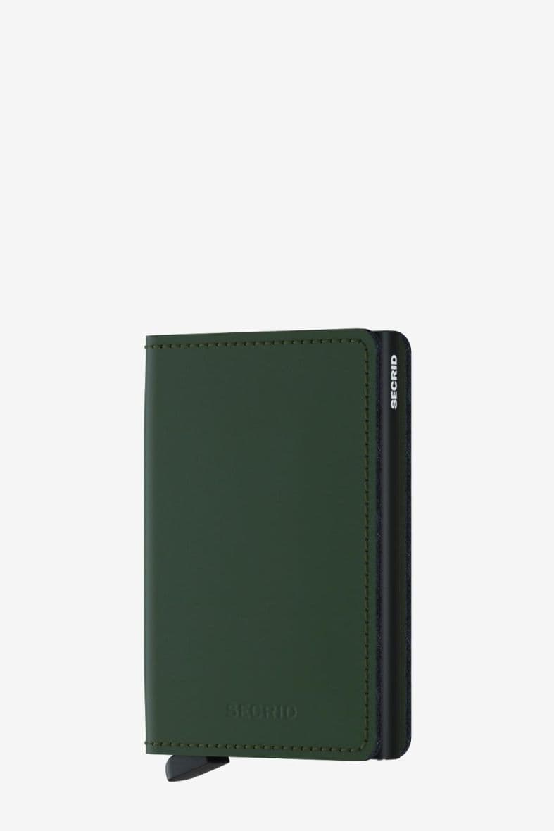 SECRID SLIMWALLET MATTE GREEN & BLACK — vue 1