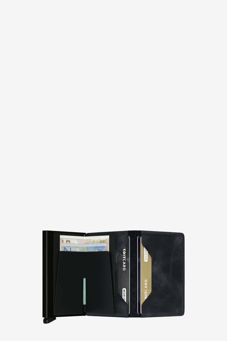 SECRID SLIMWALLET VINTAGE BLACK — vue 4