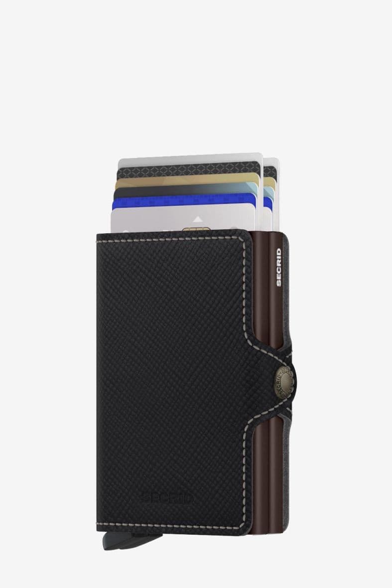 SECRID Twinwallet Saffiano Brown — vue 5