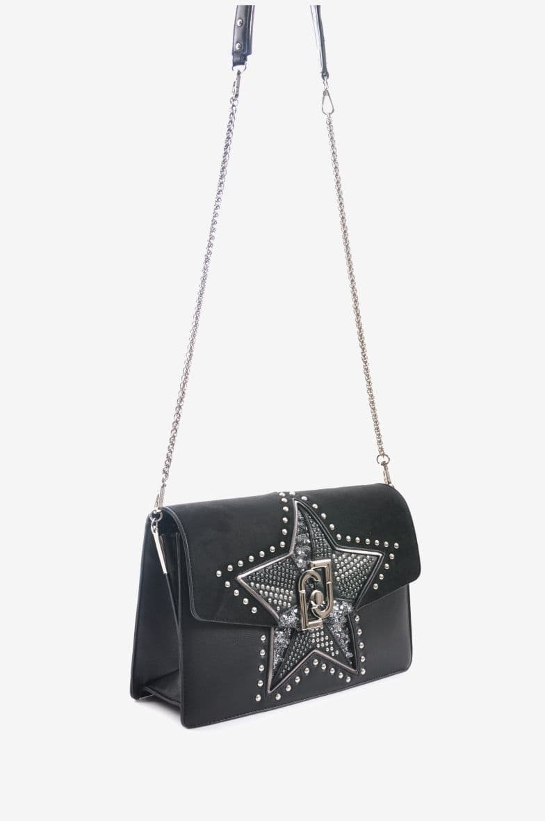 Liu Jo M Crossbody Noir Nubuck — vue 2