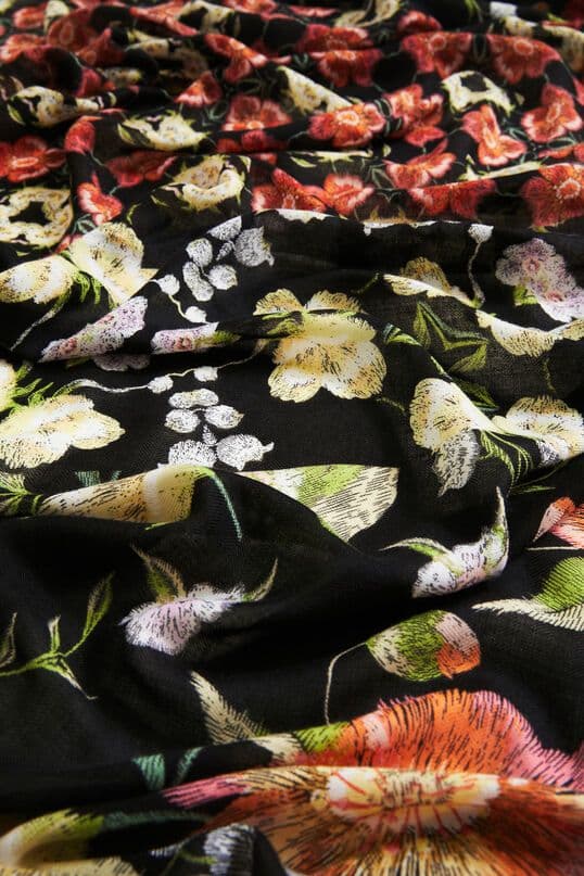 Desigual Foulard rectangulaire fleurs Liberty — vue 4