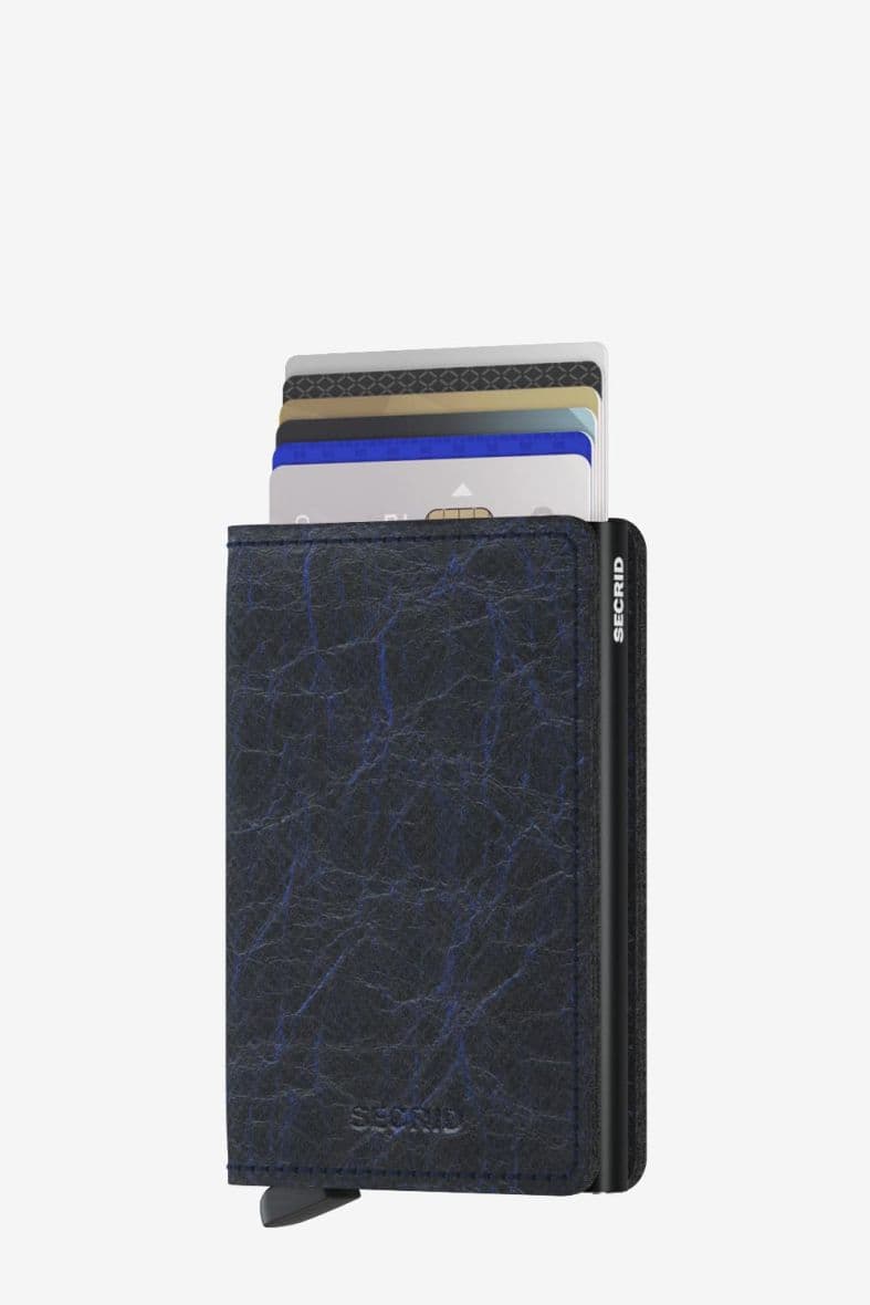 SECRID Slimwallet Crunch Blue — vue 5