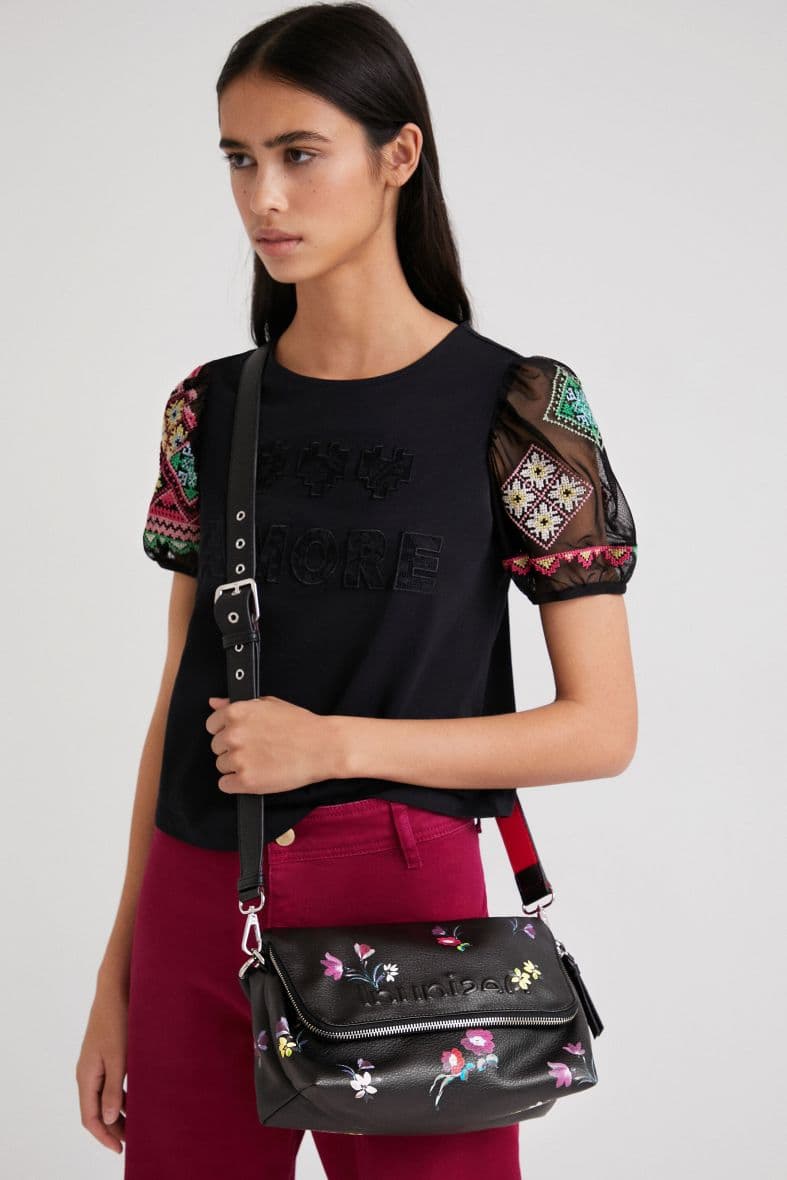 DESIGUAL à bandoulières fleurs peintes — vue 2