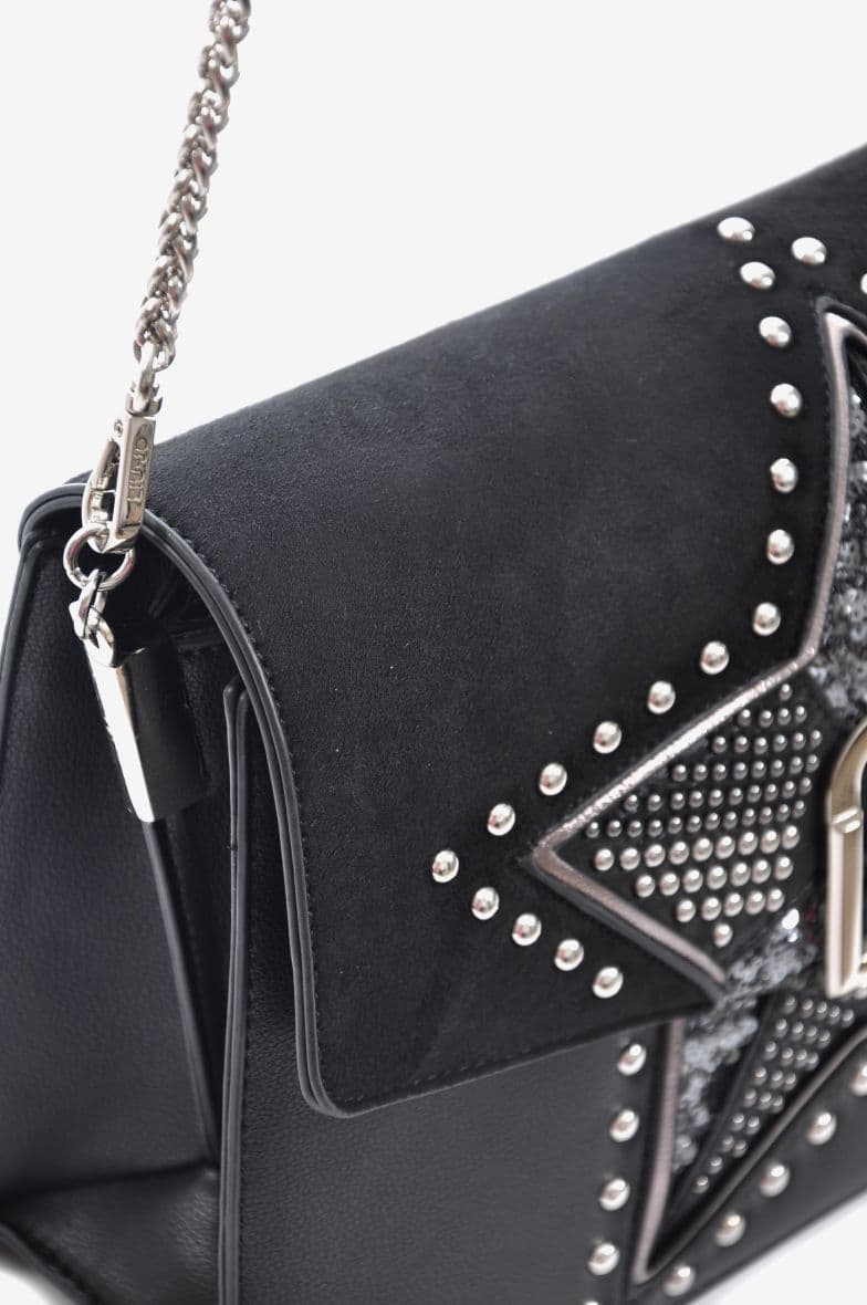 Liu Jo M Crossbody Noir Nubuck — vue 4