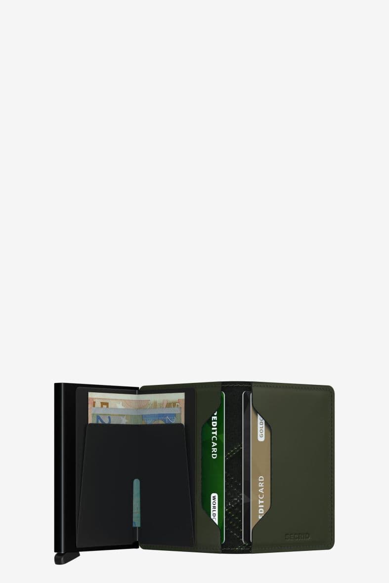 SECRID SLIMWALLET STITCH LINEA LIME — vue 4