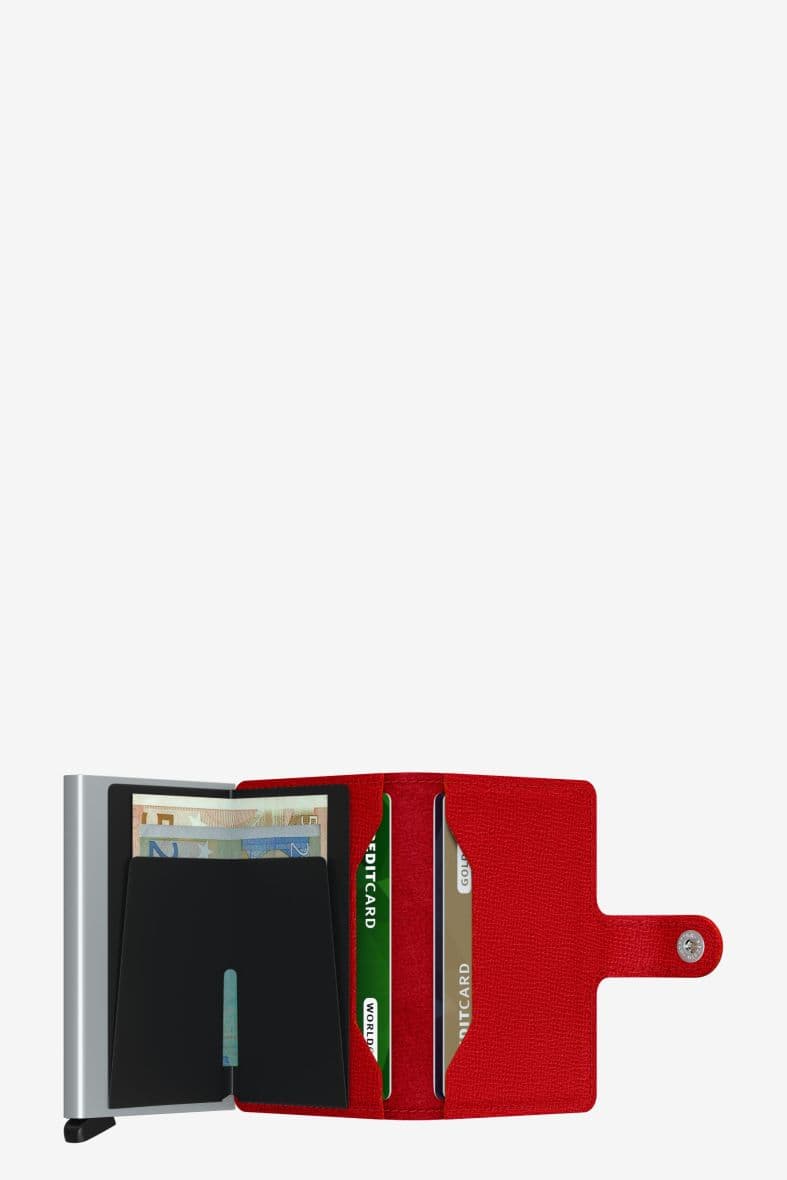 SECRID MINIWALLET CRISPLE RED — vue 4