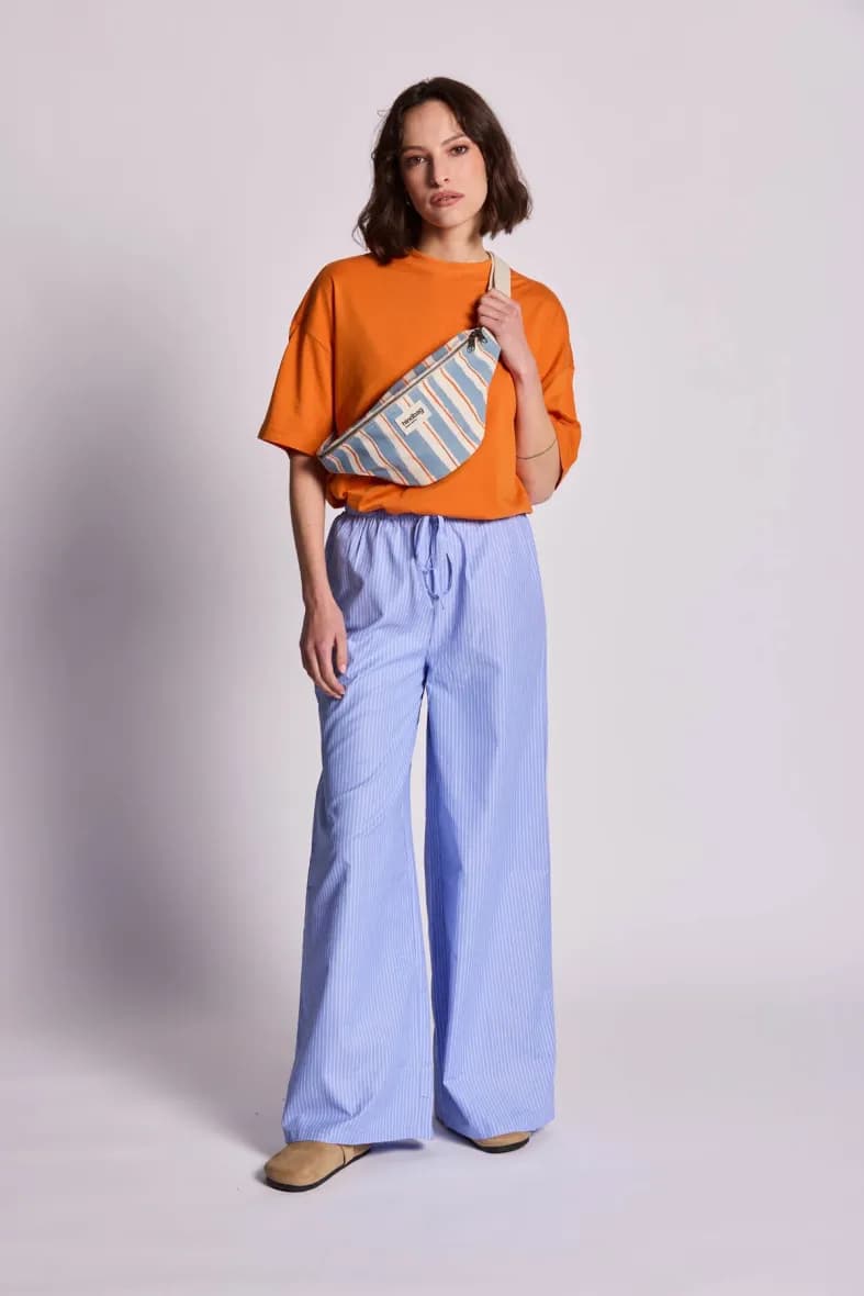 Hindbag Olivia rayures orange et bleu — vue 6
