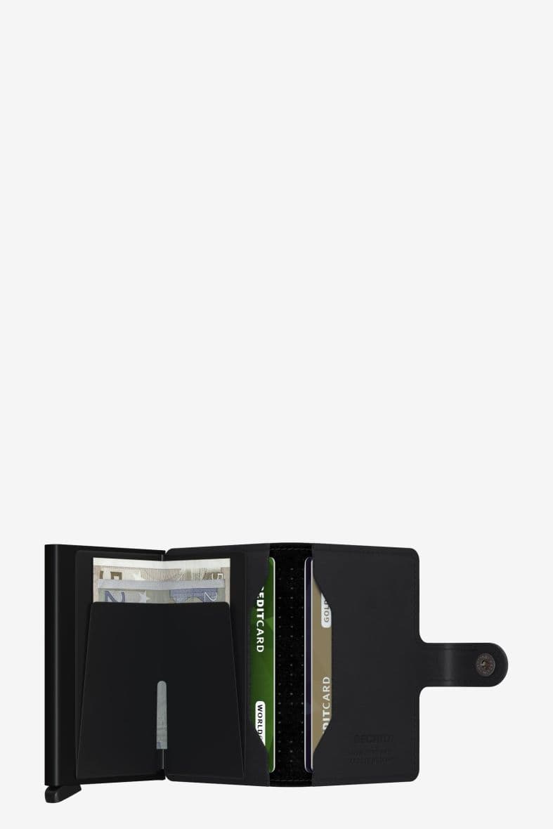 SECRID MINIWALLET PERFORATED BLACK — vue 2