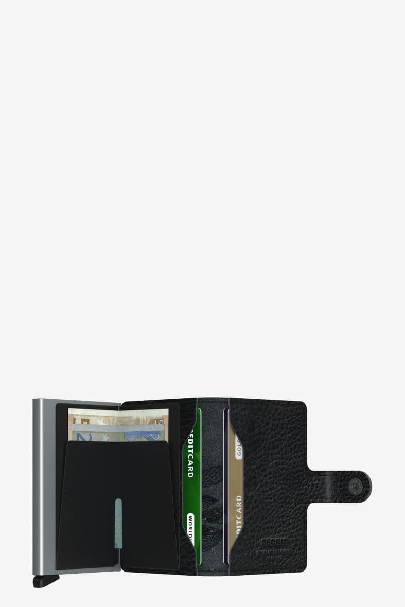 SECRID MINIWALLET STITCH MAGNOLIA BLACK — vue 4