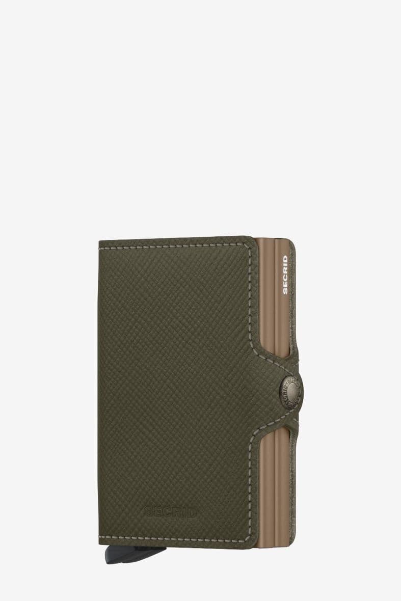 SECRID Twinwallet Saffiano Olive — vue 1