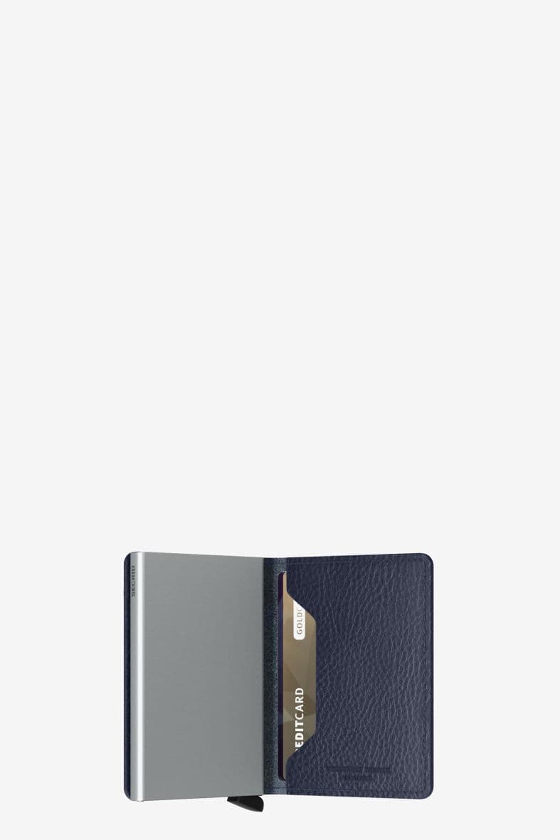 SECRID SLIMWALLET VEG NAVY SILVER — vue 3