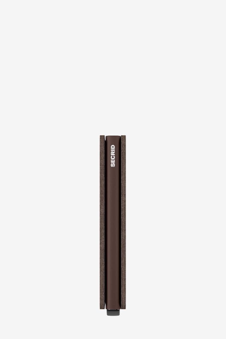 SECRID Slimwallet Saffiano Brown — vue 2