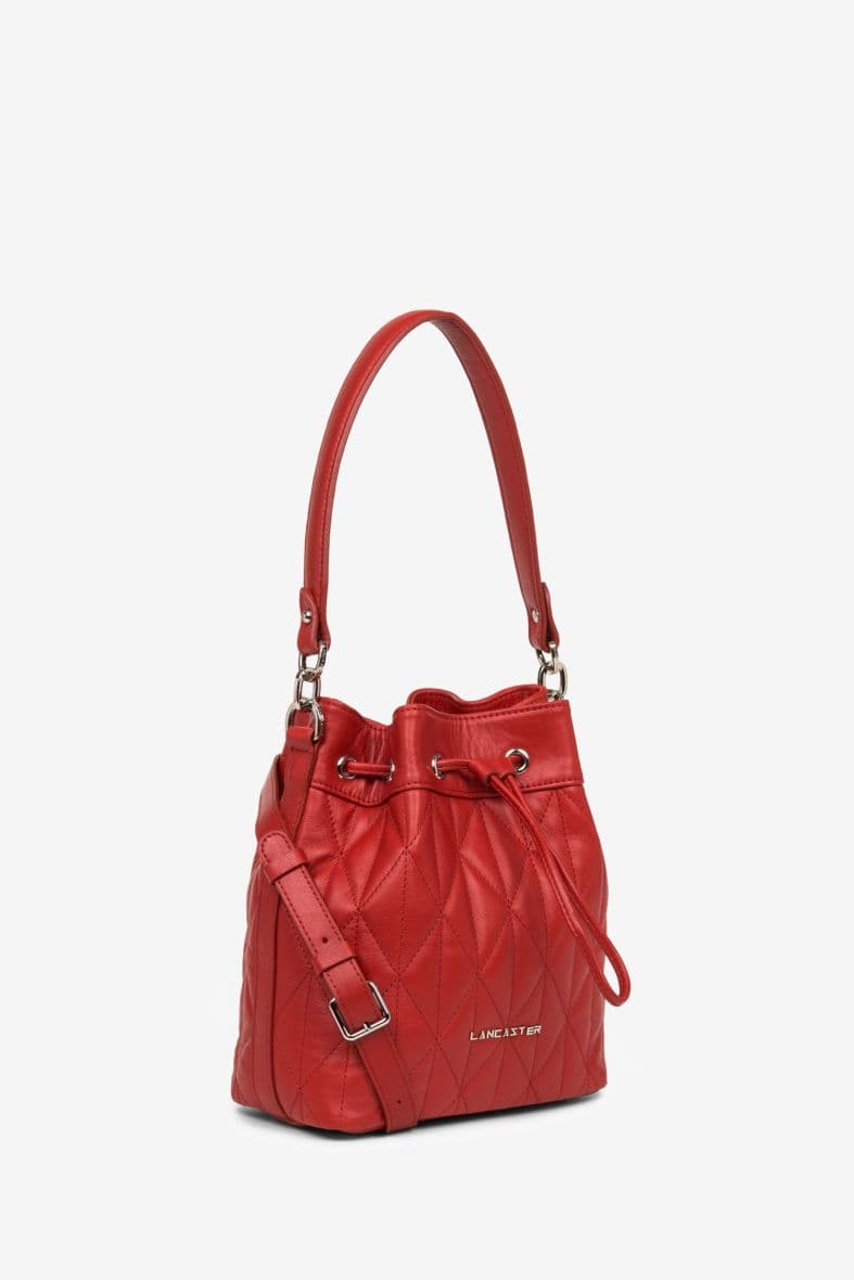 Sac Seau Lancaster Parisienne Matelassé 522-90 Rouge