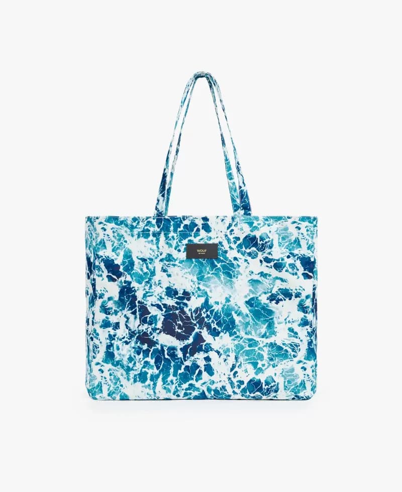 Wouf Waves Large Tote Bag — vue 1