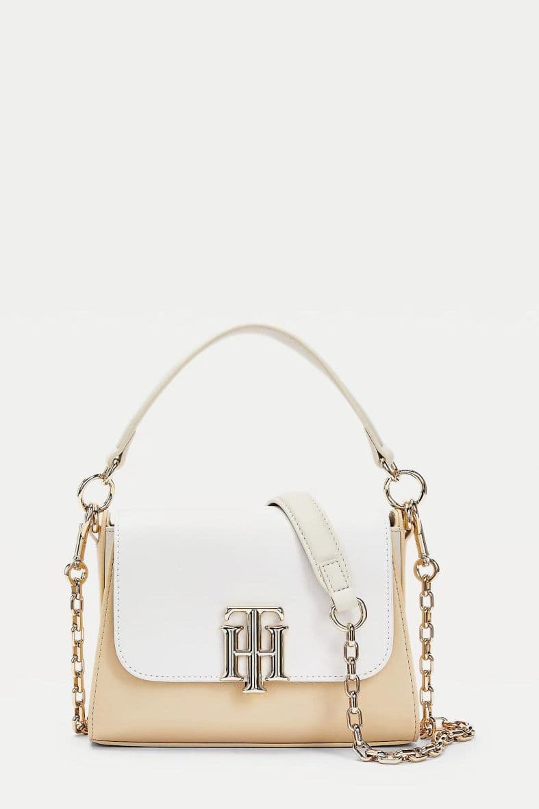 TOMMY HILFIGER TH LOCK SMALL SATCHEL CB — vue 1
