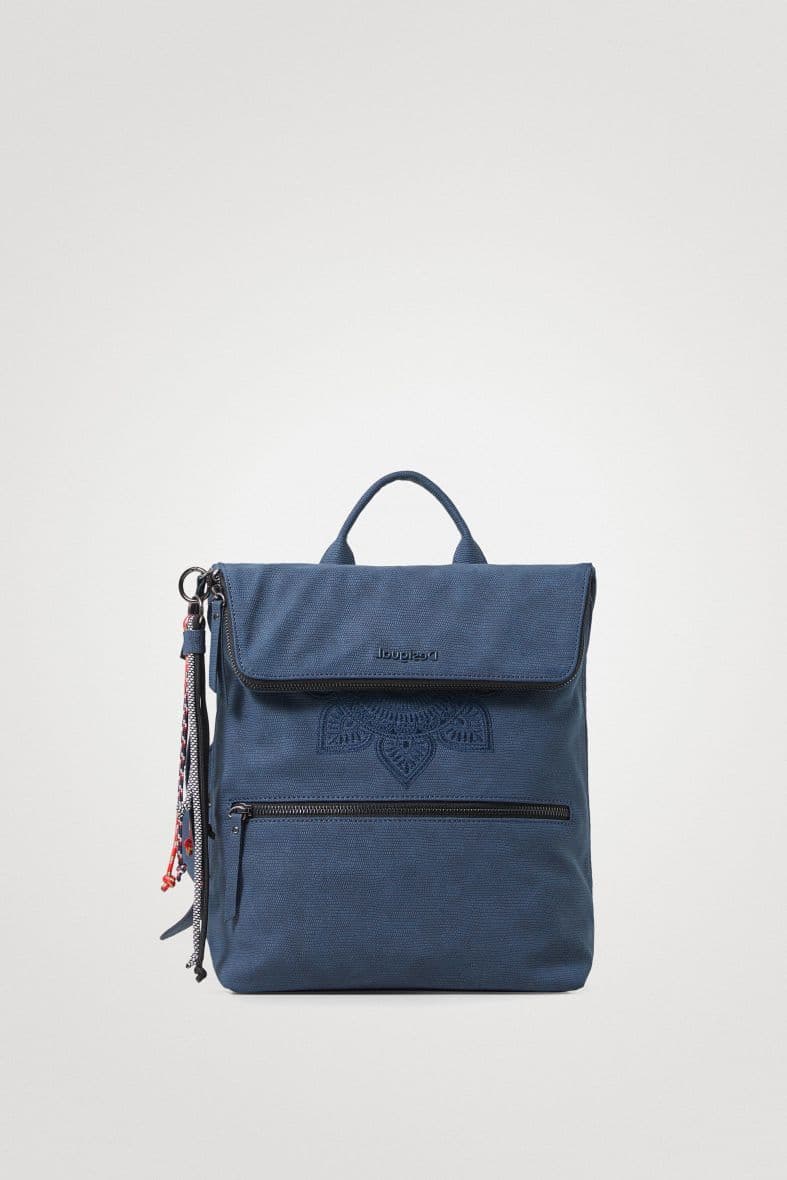 Desigual Sac à dos carré rabat extensible — vue 1