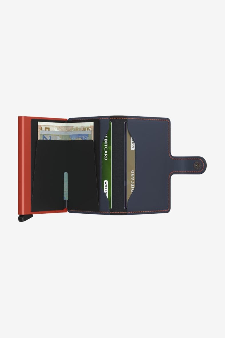 SECRID Miniwallet Matte Nightblue & Orange — vue 4