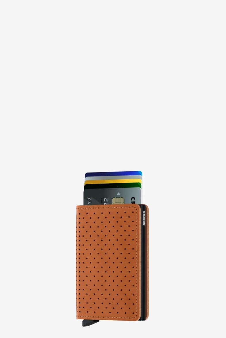 SECRID SLIMWALLET PERFORATED COGNAC — vue 4