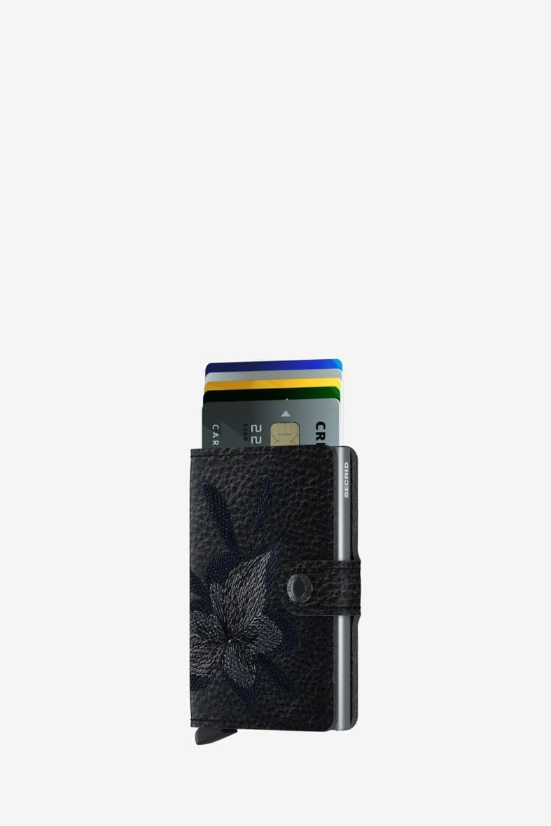 SECRID MINIWALLET STITCH MAGNOLIA BLACK — vue 5