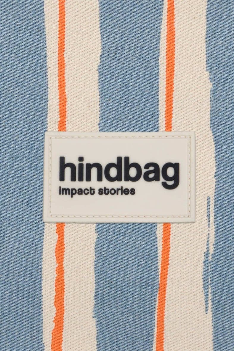 Hindbag Olivia rayures orange et bleu — vue 4
