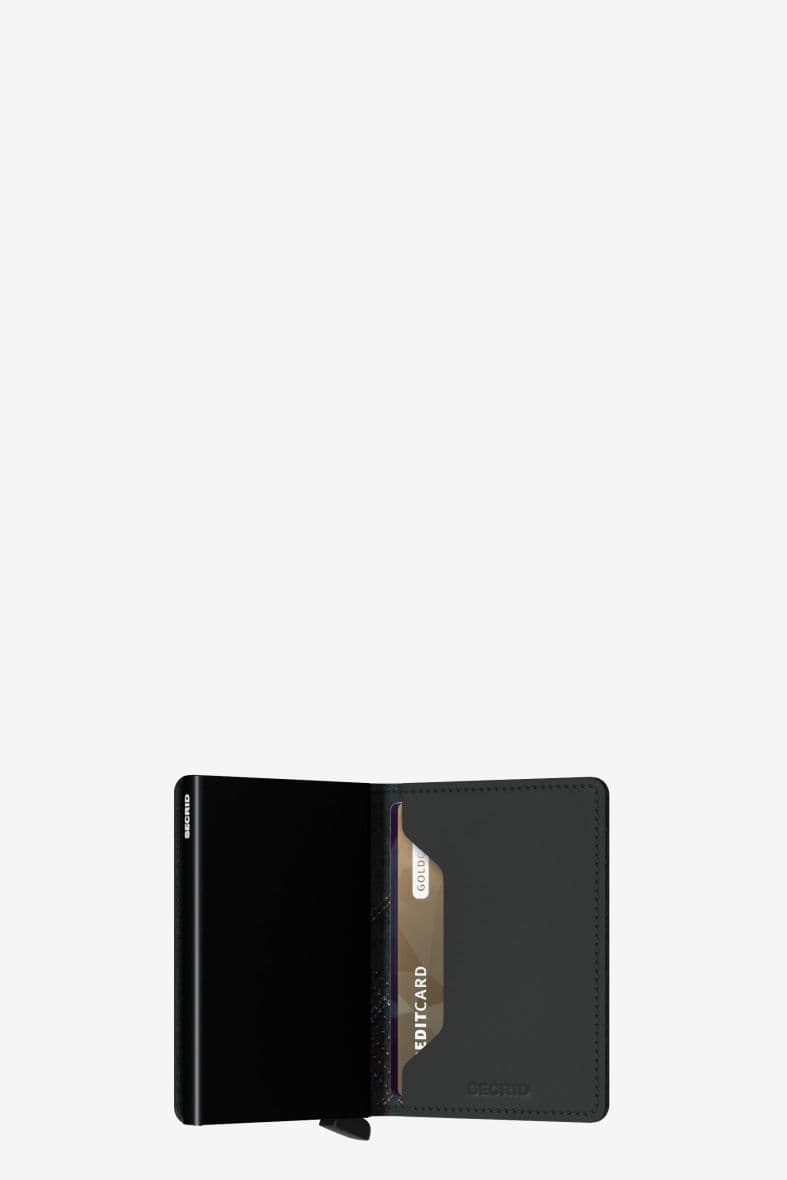 SECRID SLIMWALLET STITCH LINEA ORANGE — vue 3
