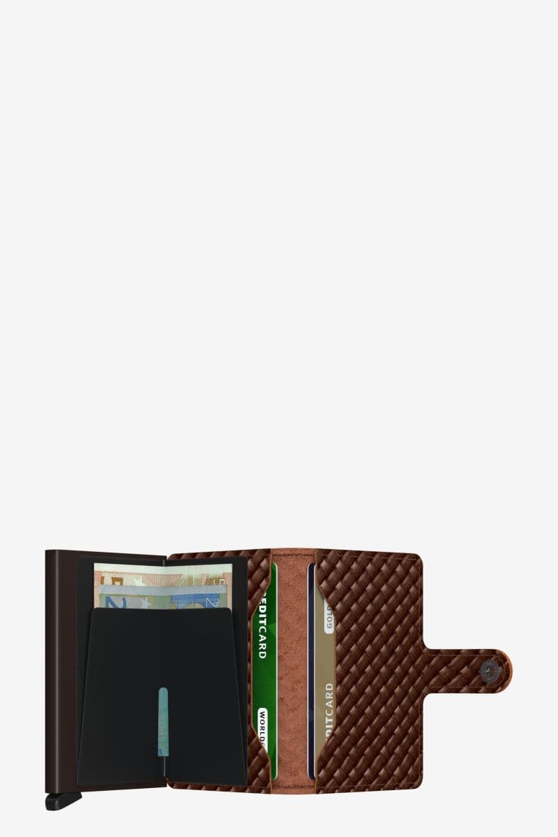 SECRID MINIWALLET BASKET BROWN — vue 4