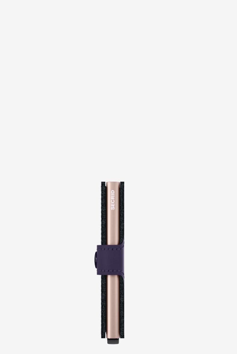SECRID MINIWALLET MATTE PURPLE ROSE — vue 2