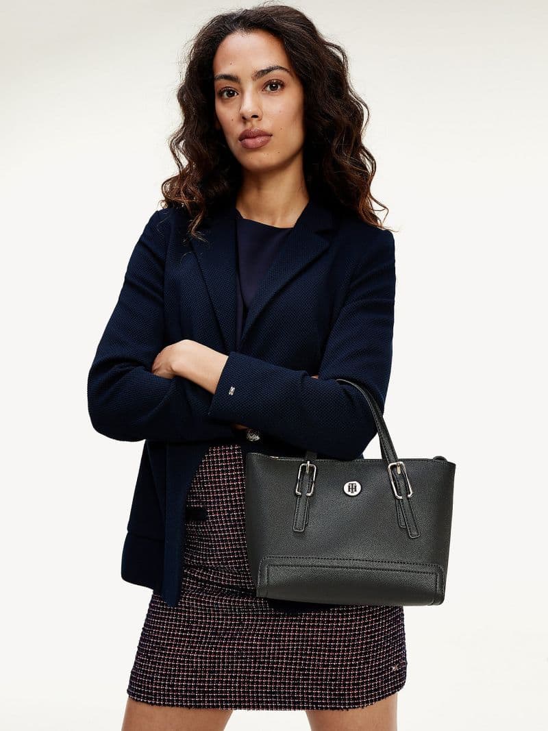TOMMY HILFIGER PETIT CABAS À PLAQUE MONOGRAMME — vue 3