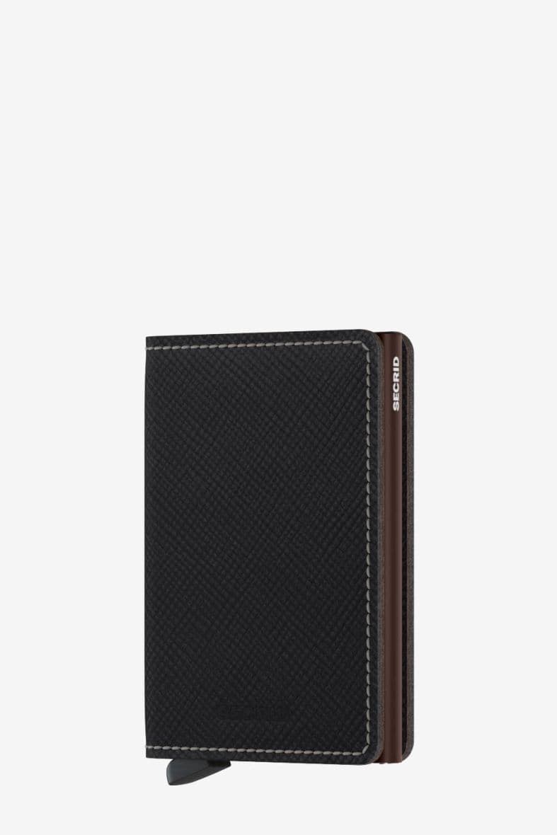 SECRID Slimwallet Saffiano Brown — vue 1