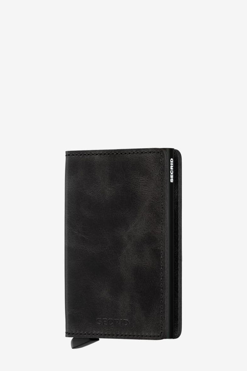 SECRID SLIMWALLET VINTAGE BLACK — vue 1