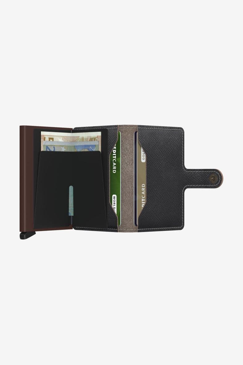 SECRID Miniwallet Saffiano Brown — vue 4