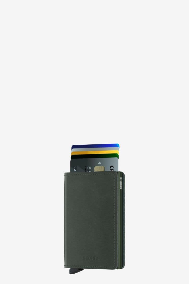 SECRID SLIMWALLET ORIGINAL GREEN — vue 2