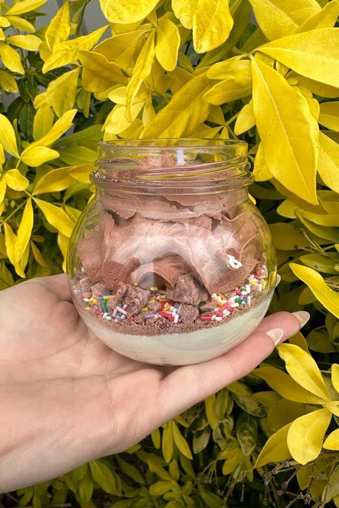 Peau d'âne Bougie POP chocolat confetti — vue 3