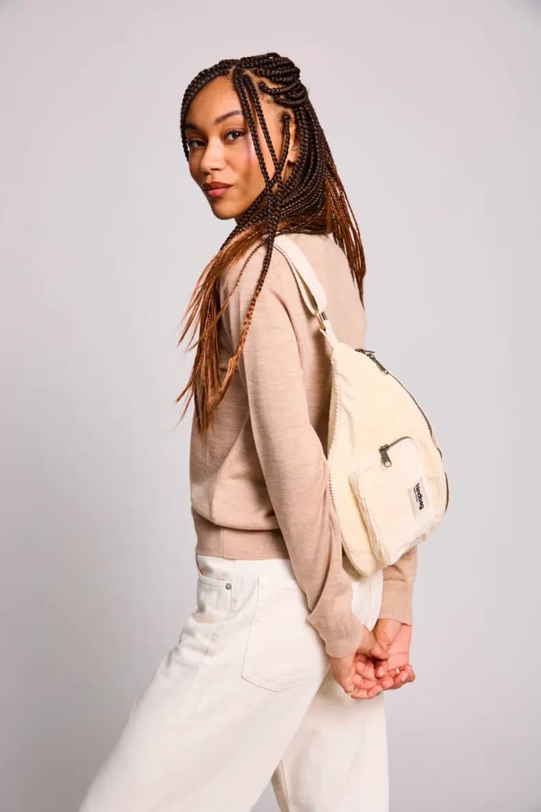 Hindbag Sofia Velours beige — vue 5